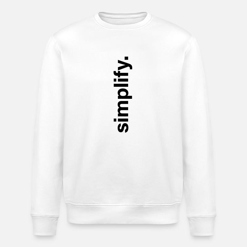 simplify - Stanley/Stella Unisex Bio-Sweatshirt ROLLER - Weiß