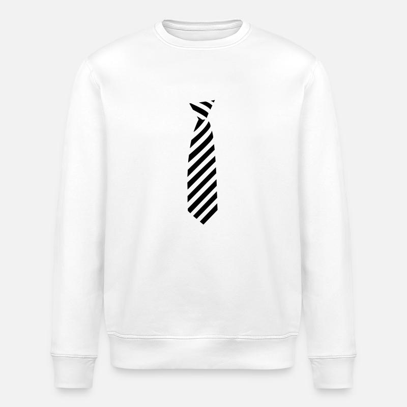 Krawatte / tie (1c) - Stanley/Stella Unisex Bio-Sweatshirt ROLLER - Weiß