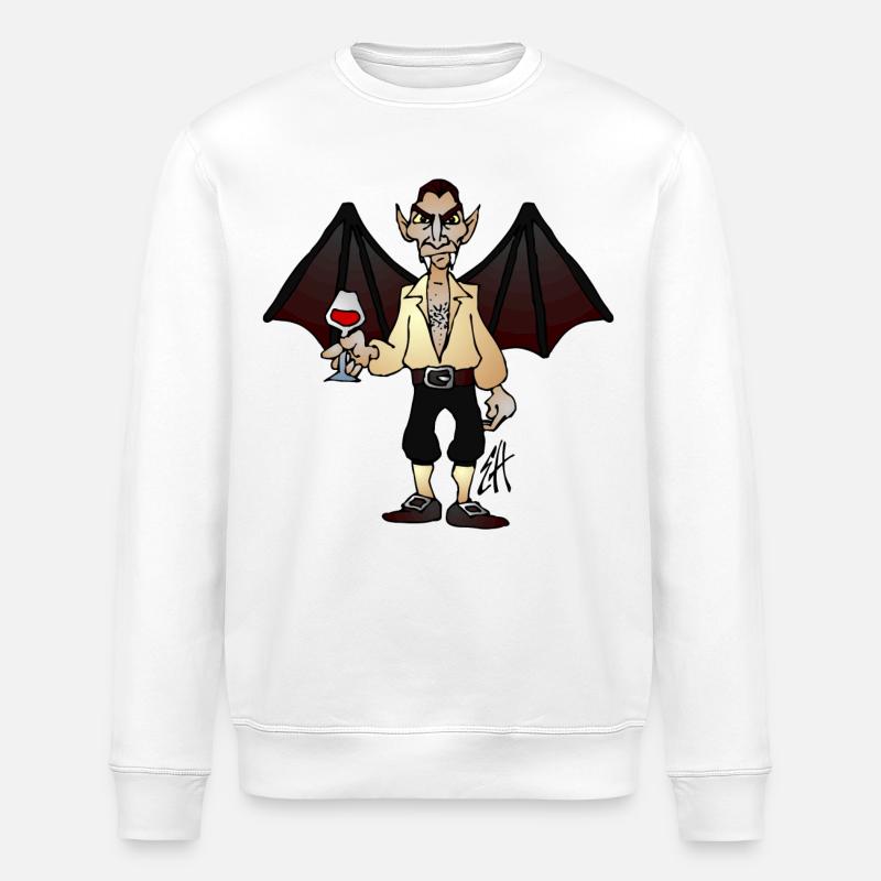 Vampir - Stanley/Stella Unisex Bio-Sweatshirt ROLLER - Weiß