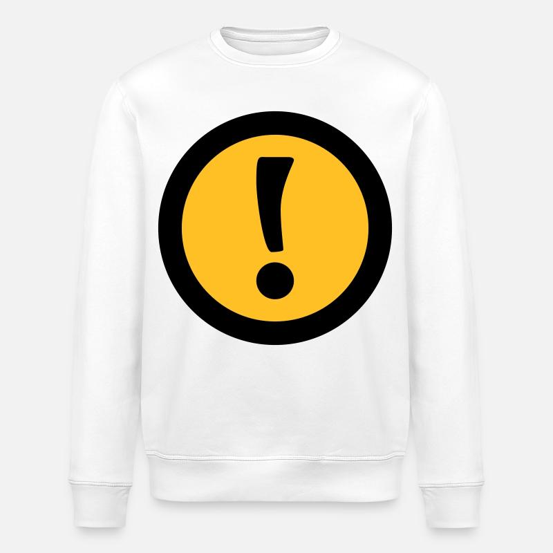 Achtung | Attention - Sweat bio ROLLER Stanley/Stella Unisexe - blanc