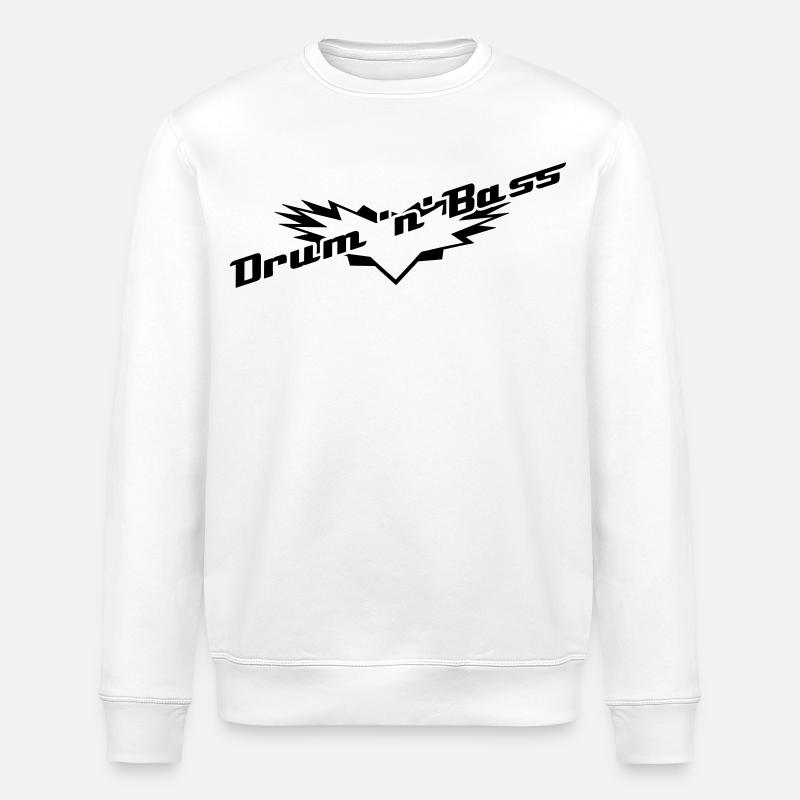 Drum 'n' Bass - Stanley/Stella Unisex Bio-Sweatshirt ROLLER - Weiß