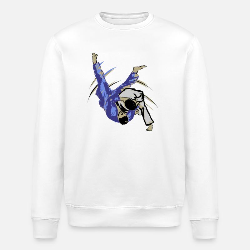 Judo - Stanley/Stella Unisex Bio-Sweatshirt ROLLER - Weiß