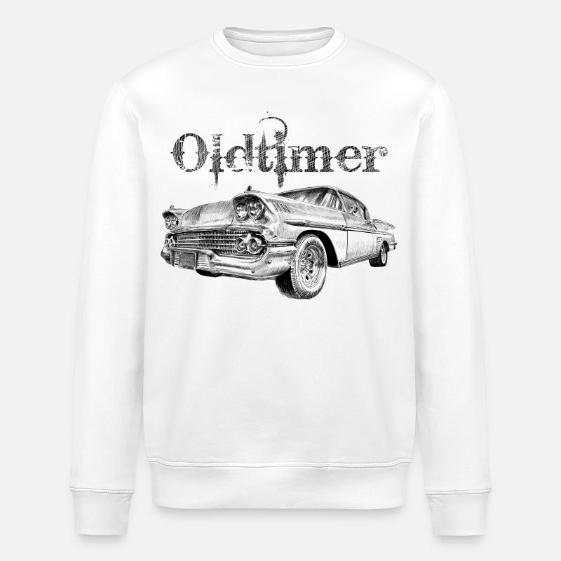Oldtimer - Sweat bio ROLLER Stanley/Stella Unisexe - blanc