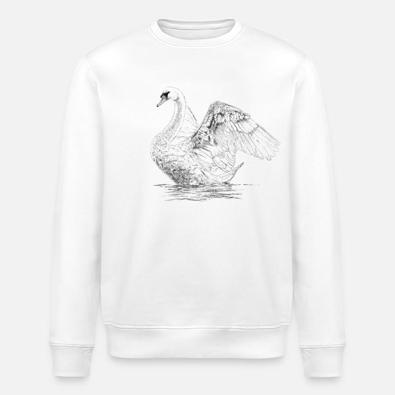 Swan - Sweat bio ROLLER Stanley/Stella Unisexe - blanc