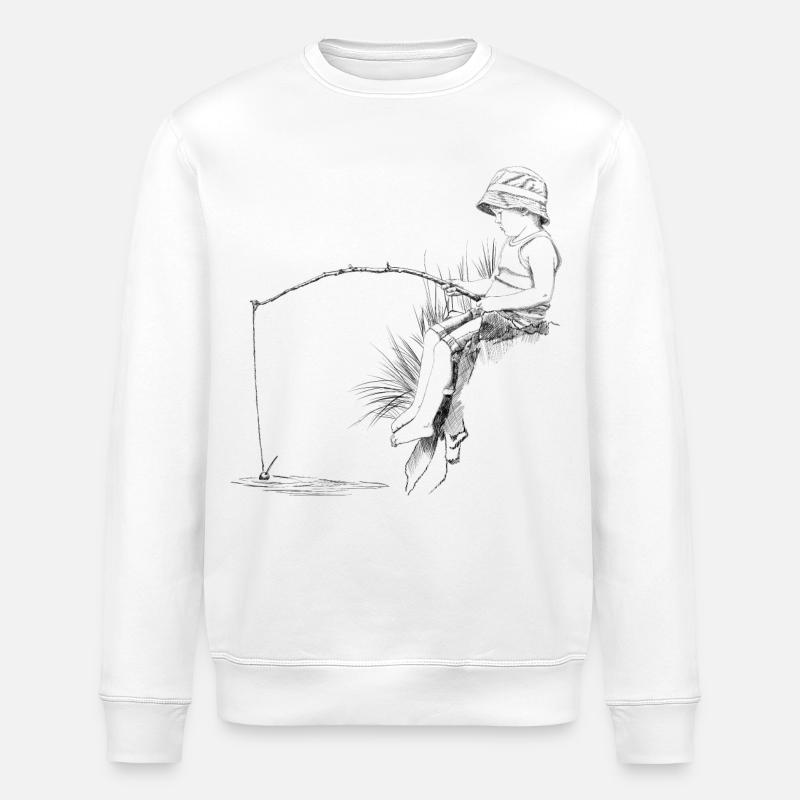 Angler - Stanley/Stella Unisex Bio-Sweatshirt ROLLER - Weiß