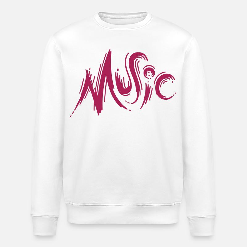 Music (a) - Stanley/Stella Unisex Bio-Sweatshirt ROLLER - Weiß