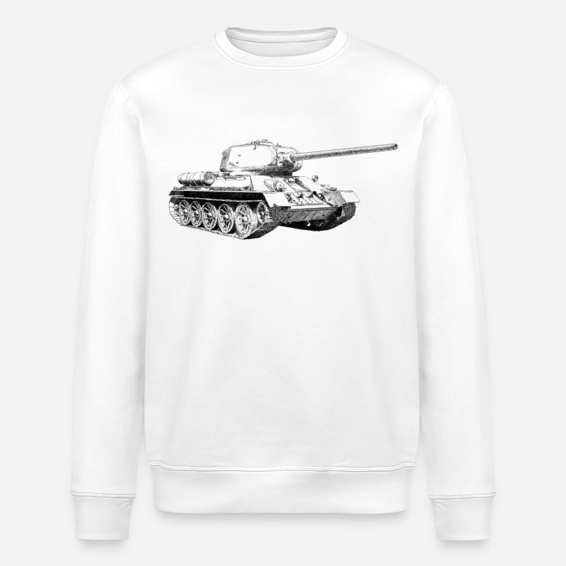 Panzer - Stanley/Stella Unisex Bio-Sweatshirt ROLLER - Weiß