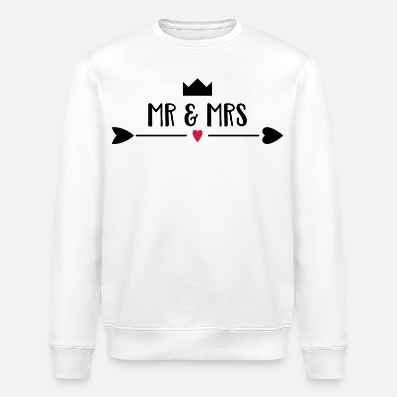 Hochzeit - Stanley/Stella Unisex Bio-Sweatshirt ROLLER - Weiß