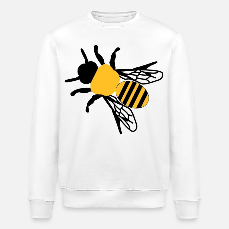 Biene klein - Stanley/Stella Unisex Bio-Sweatshirt ROLLER - Weiß