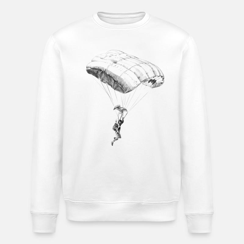 parachuting - Sweat bio ROLLER Stanley/Stella Unisexe - blanc