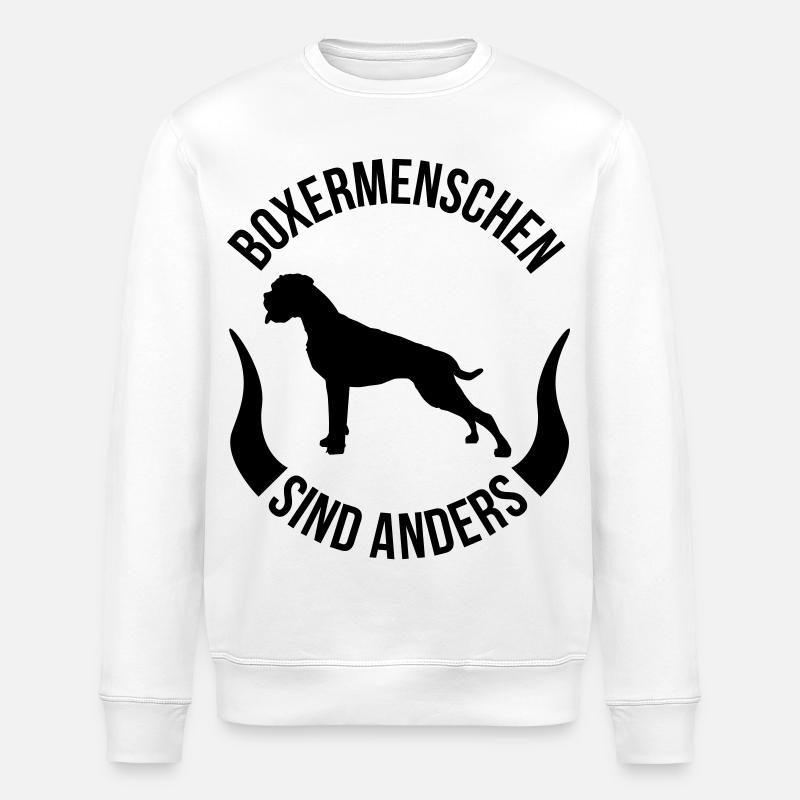 Boxer gens sont différents - Sweat bio ROLLER Stanley/Stella Unisexe - blanc