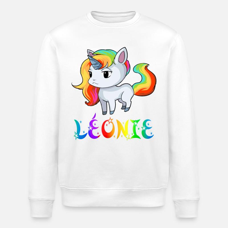 Léonie Einhorn - Sweat bio ROLLER Stanley/Stella Unisexe - blanc