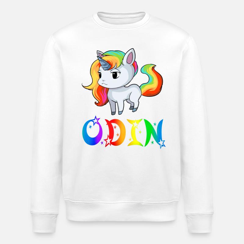 Einhorn Odin - Stanley/Stella Unisex Bio-Sweatshirt ROLLER - Weiß