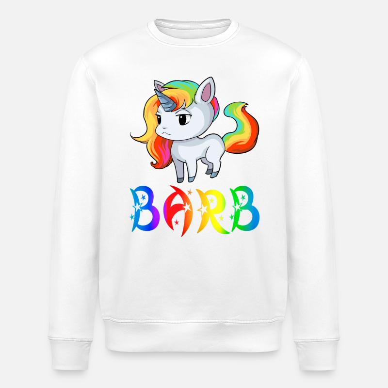 Einhorn Barb - Stanley/Stella Unisex Bio-Sweatshirt ROLLER - Weiß