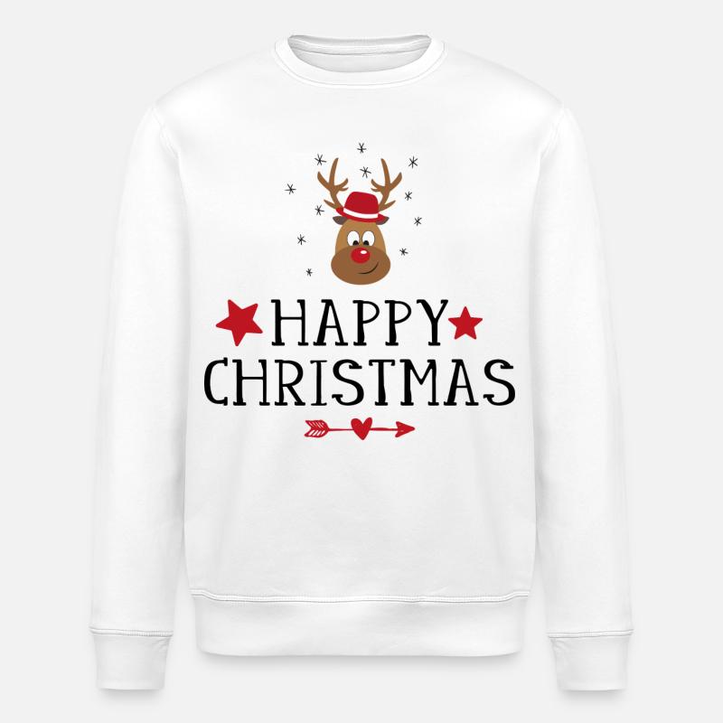 Weihnachten - Stanley/Stella Unisex Bio-Sweatshirt ROLLER - Weiß