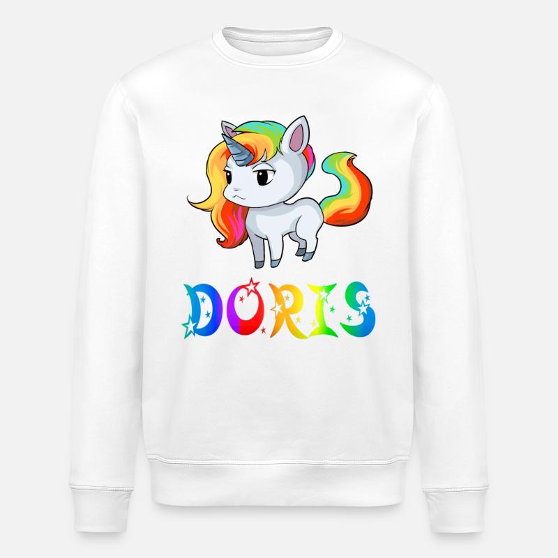 Einhorn Doris - Sweat bio ROLLER Stanley/Stella Unisexe - blanc