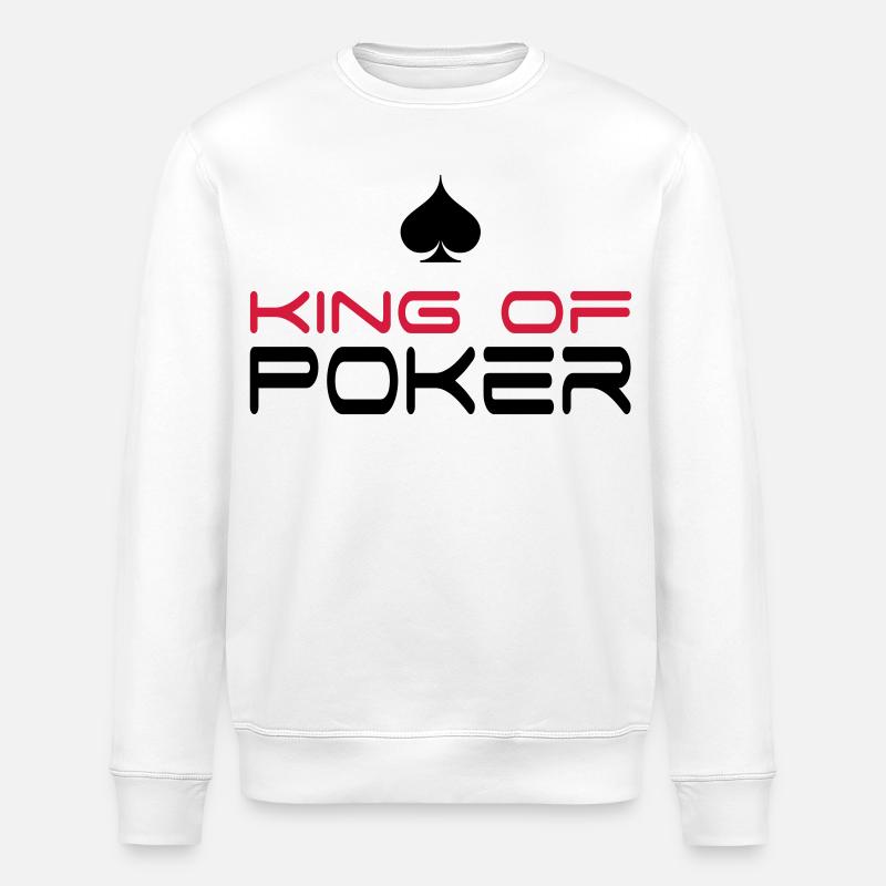 Poker - Stanley/Stella Unisex Bio-Sweatshirt ROLLER - Weiß