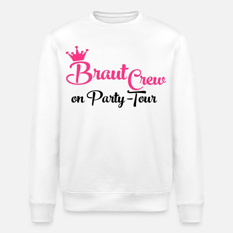 Team Bride - Stanley/Stella ROLLER Unisex Organic Sweatshirt - white