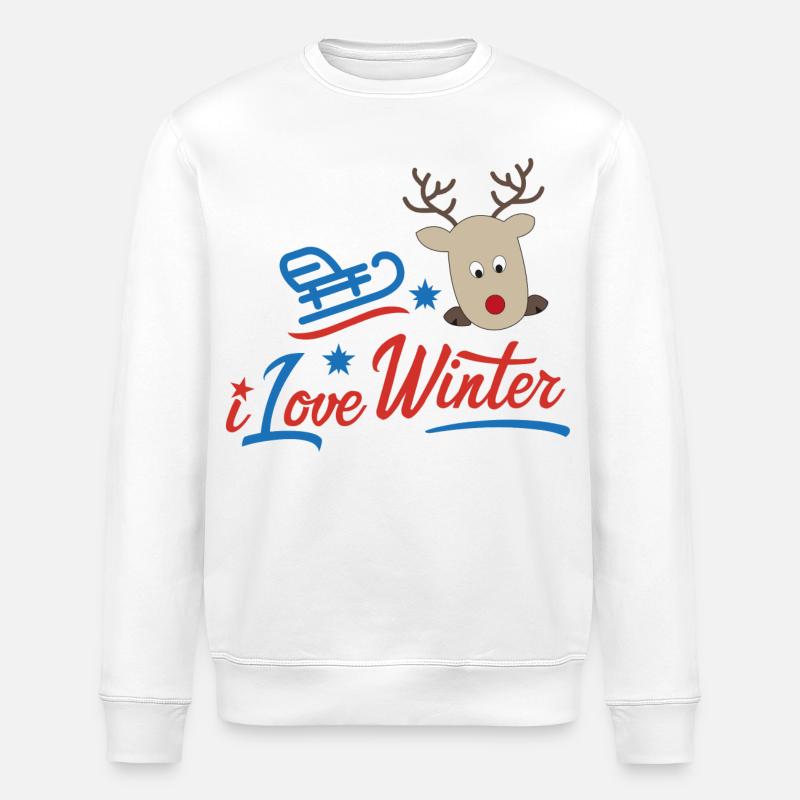 Winter - Stanley/Stella Unisex Bio-Sweatshirt ROLLER - Weiß
