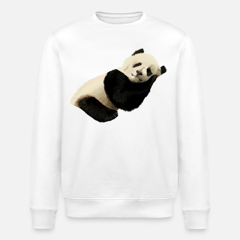 Panda - Sweat bio ROLLER Stanley/Stella Unisexe - blanc