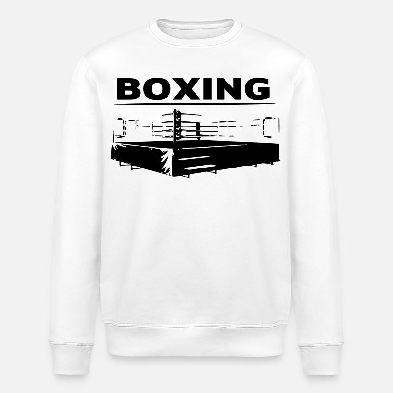 Boxing | Boxring - Stanley/Stella Unisex Bio-Sweatshirt ROLLER - Weiß