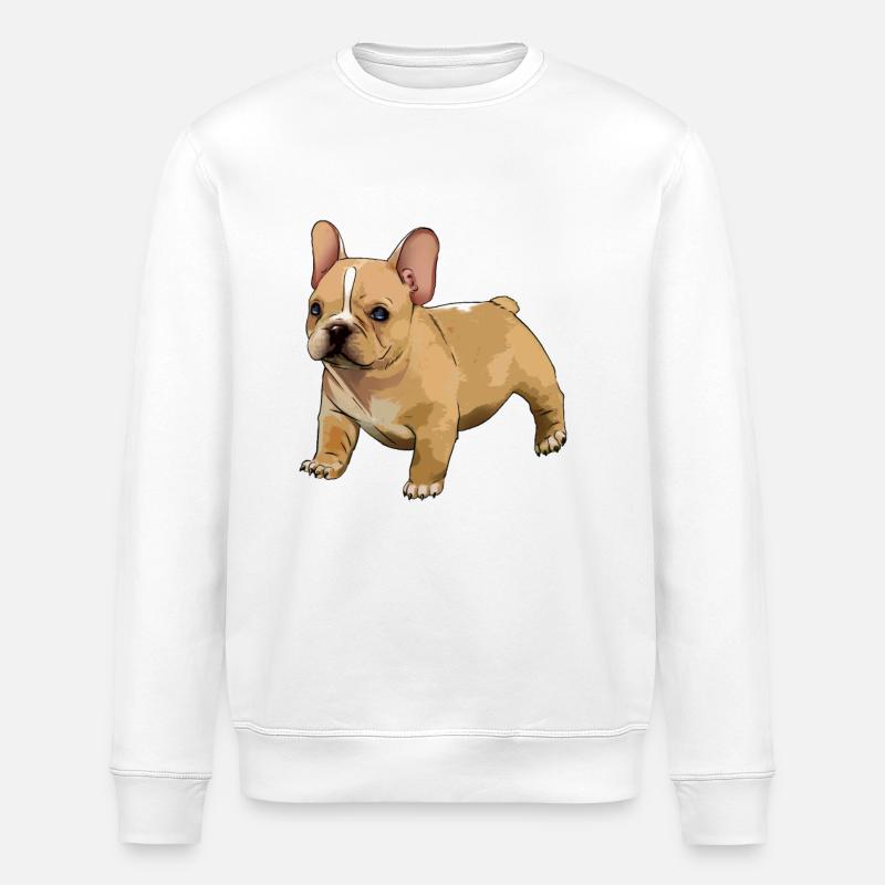 bouledogue français - Sweat bio ROLLER Stanley/Stella Unisexe - blanc