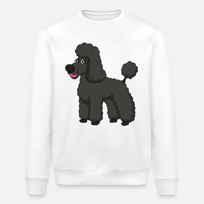 caniche doux - Sweat bio ROLLER Stanley/Stella Unisexe - blanc