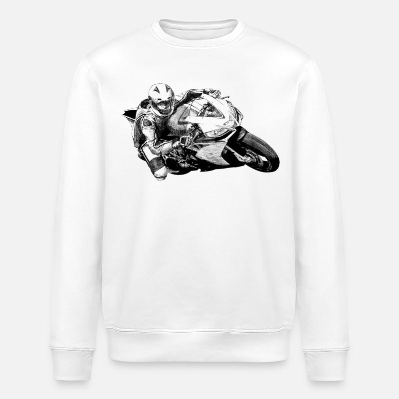 Motorcycle - Sweat bio ROLLER Stanley/Stella Unisexe - blanc