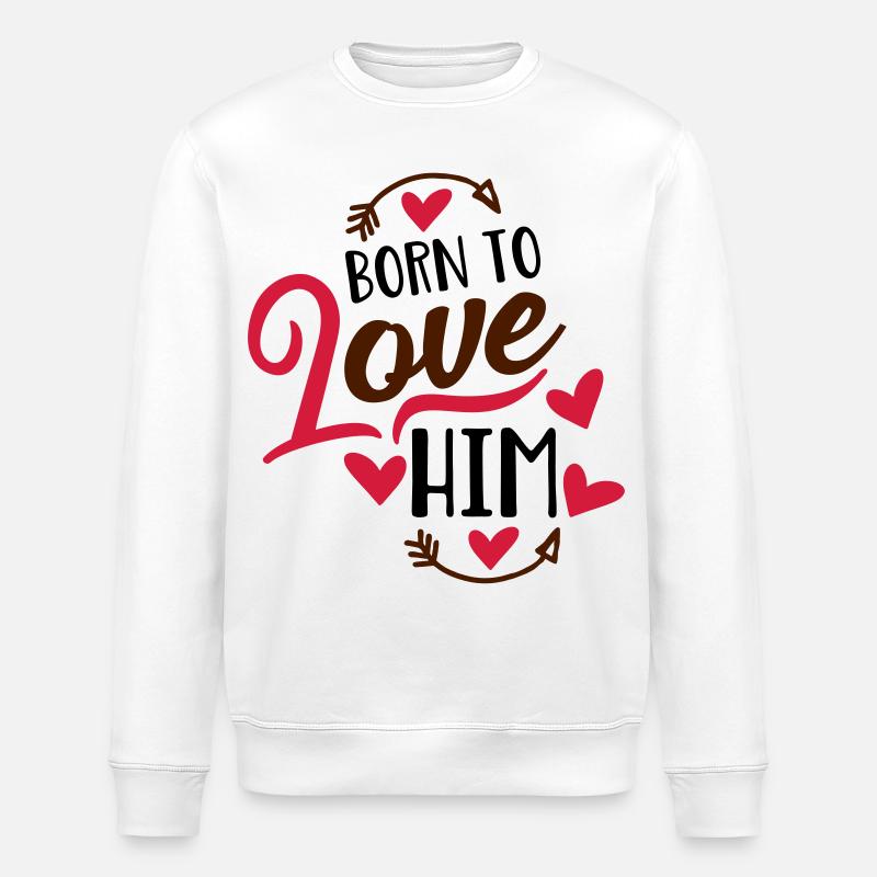 Liebe - Stanley/Stella Unisex Bio-Sweatshirt ROLLER - Weiß