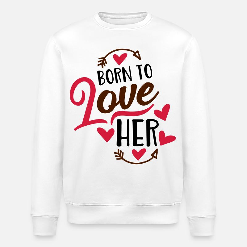 amour - Sweat bio ROLLER Stanley/Stella Unisexe - blanc