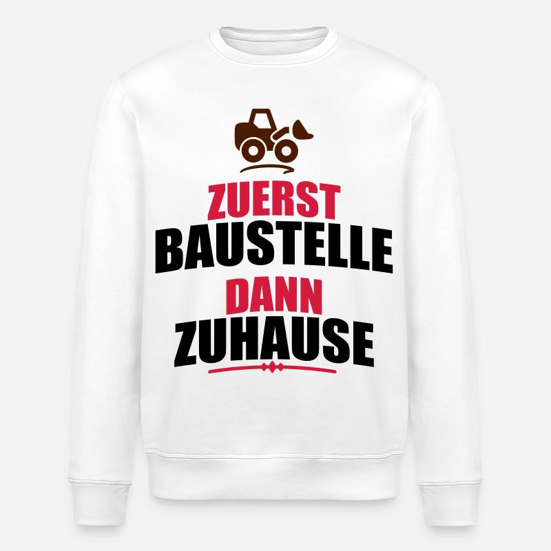 Baustelle - Stanley/Stella Unisex Bio-Sweatshirt ROLLER - Weiß