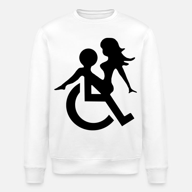 Rollstuhlfreund - Stanley/Stella Unisex Bio-Sweatshirt ROLLER - Weiß