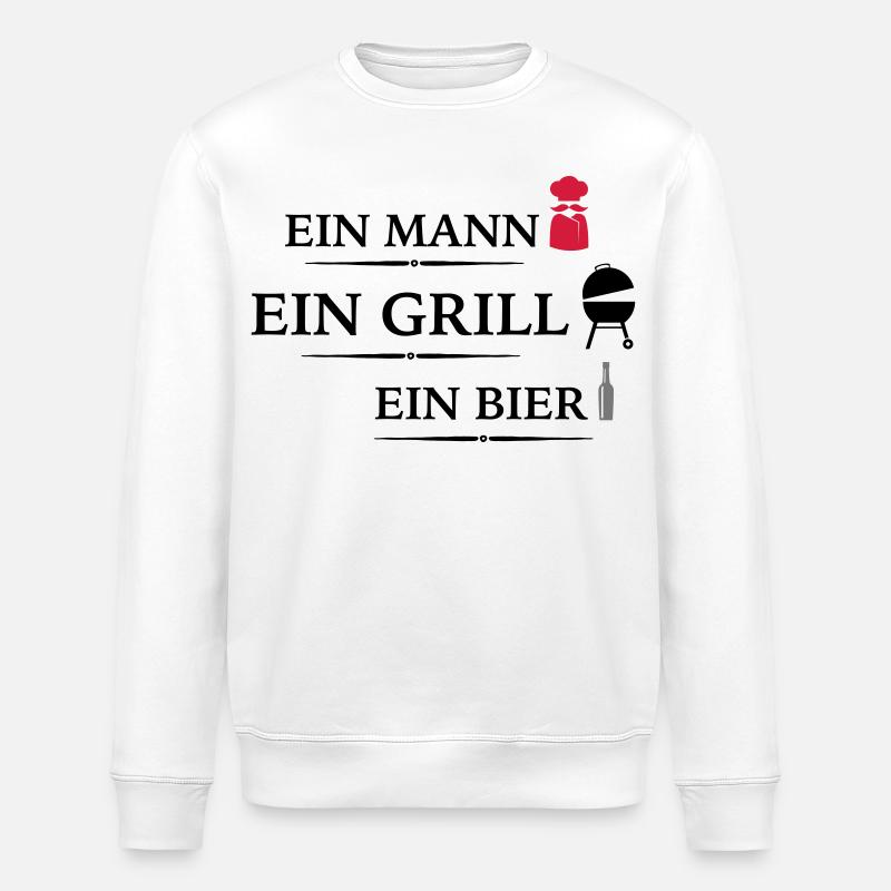Grill - Stanley/Stella Unisex Bio-Sweatshirt ROLLER - Weiß