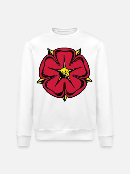 Lippy rose - Stanley/Stella ROLLER Unisex Organic Sweatshirt - white