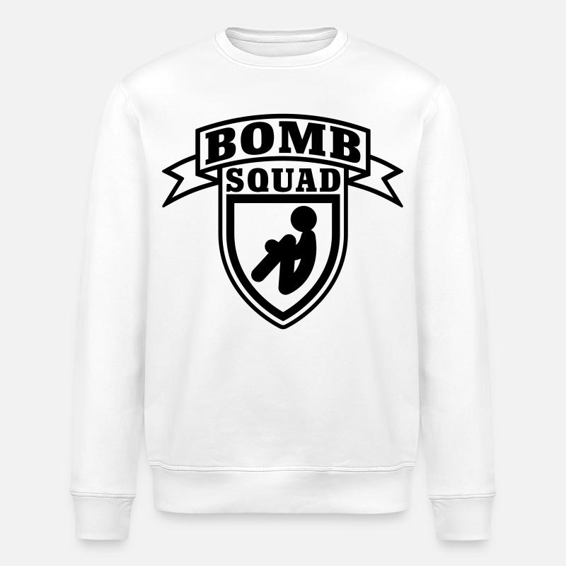 Bomb Squad - Stanley/Stella ROLLER Unisex Organic Sweatshirt - white