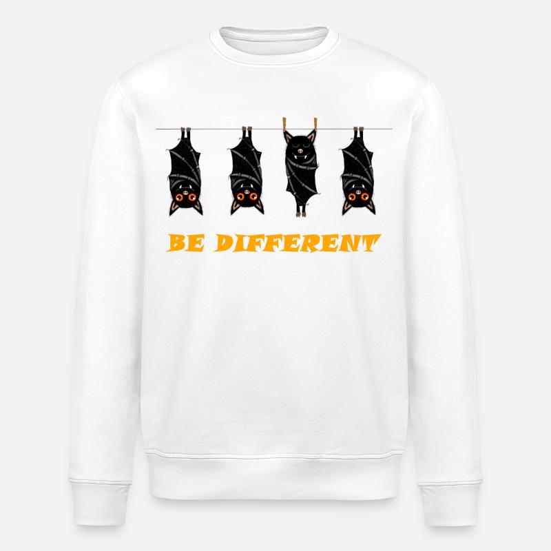 BE DIFFERENT - Stanley/Stella ROLLER Unisex Organic Sweatshirt - white