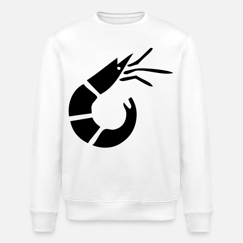 Garnele - Krabbe - Shrimp -Fischerei - Stanley/Stella Unisex Bio-Sweatshirt ROLLER - Weiß