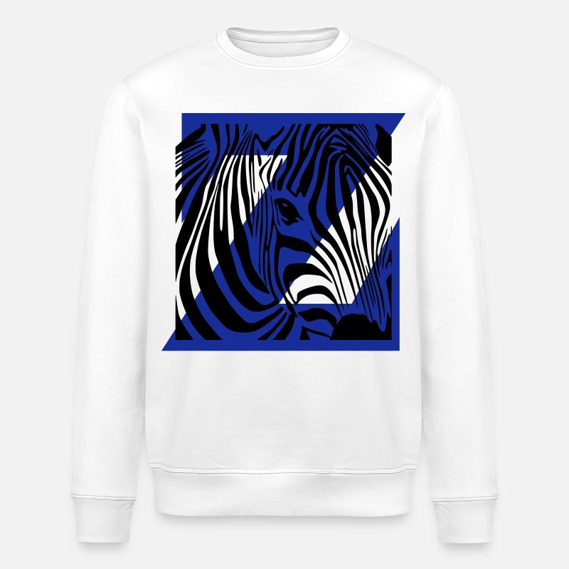 Zebra-Mix - Stanley/Stella Unisex Bio-Sweatshirt ROLLER - Weiß