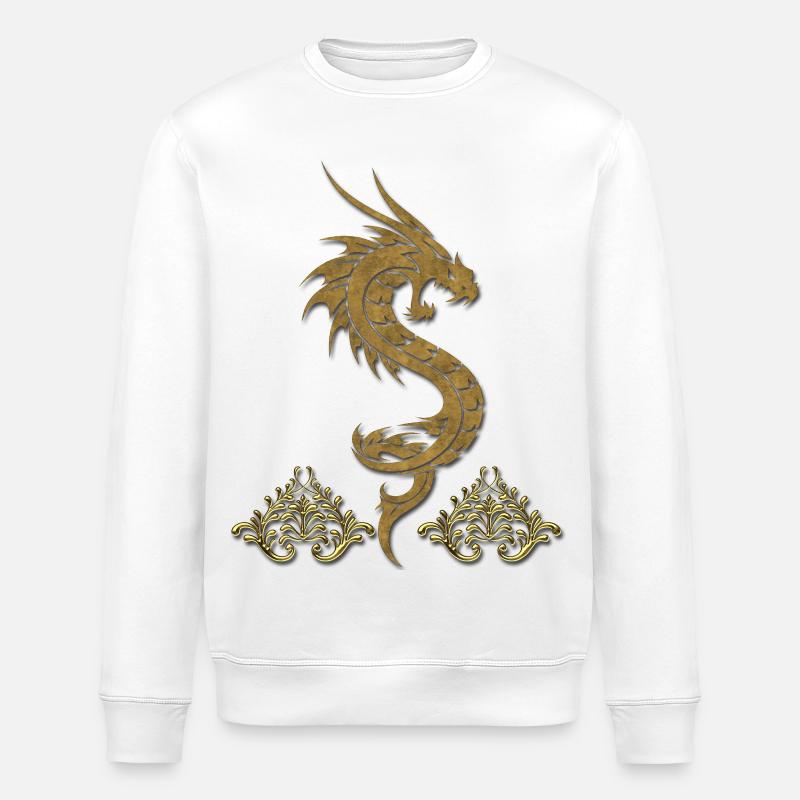 merveilleux dragon chinois - Sweat bio ROLLER Stanley/Stella Unisexe - blanc