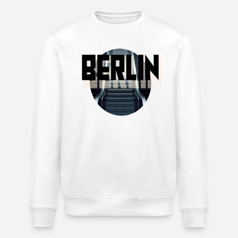 Berlin - Stanley/Stella Unisex Bio-Sweatshirt ROLLER - Weiß