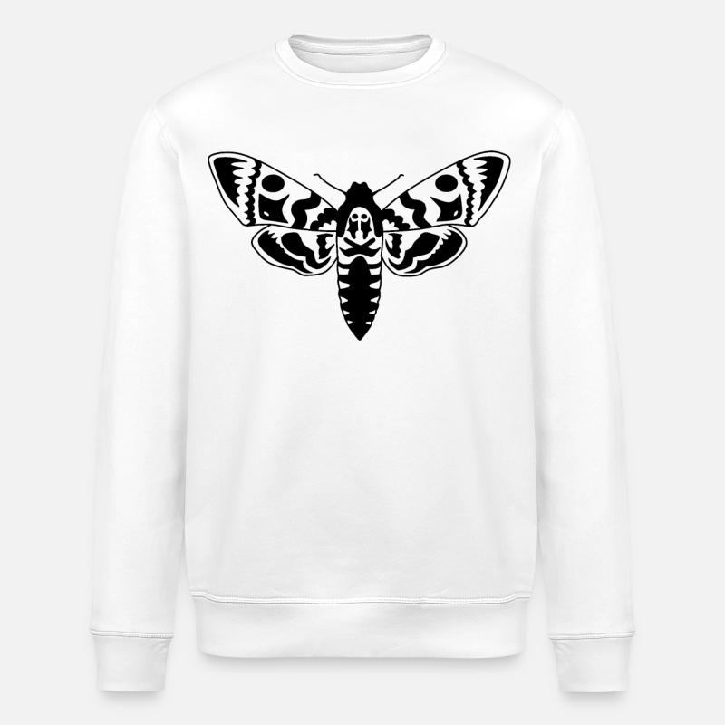 papillon de nuit - Sweat bio ROLLER Stanley/Stella Unisexe - blanc