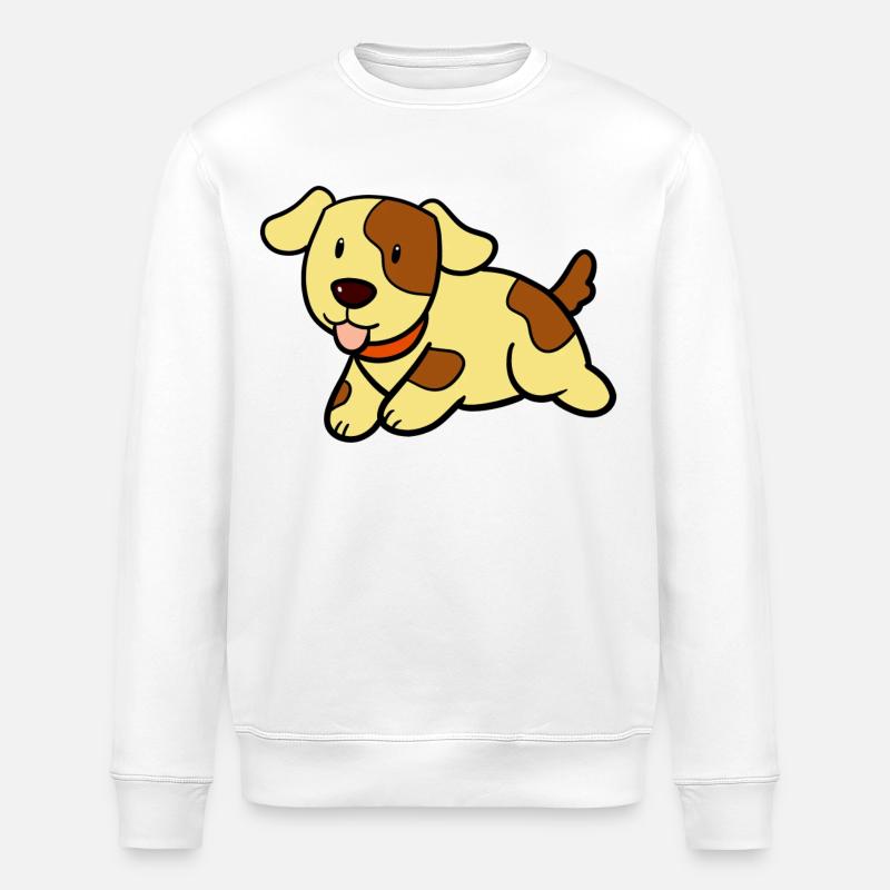 Süsser Hund - Stanley/Stella Unisex Bio-Sweatshirt ROLLER - Weiß
