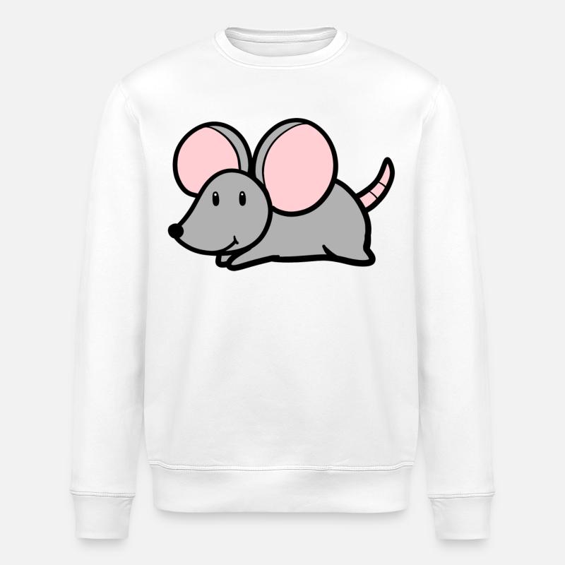 Süsse Maus - Stanley/Stella Unisex Bio-Sweatshirt ROLLER - Weiß