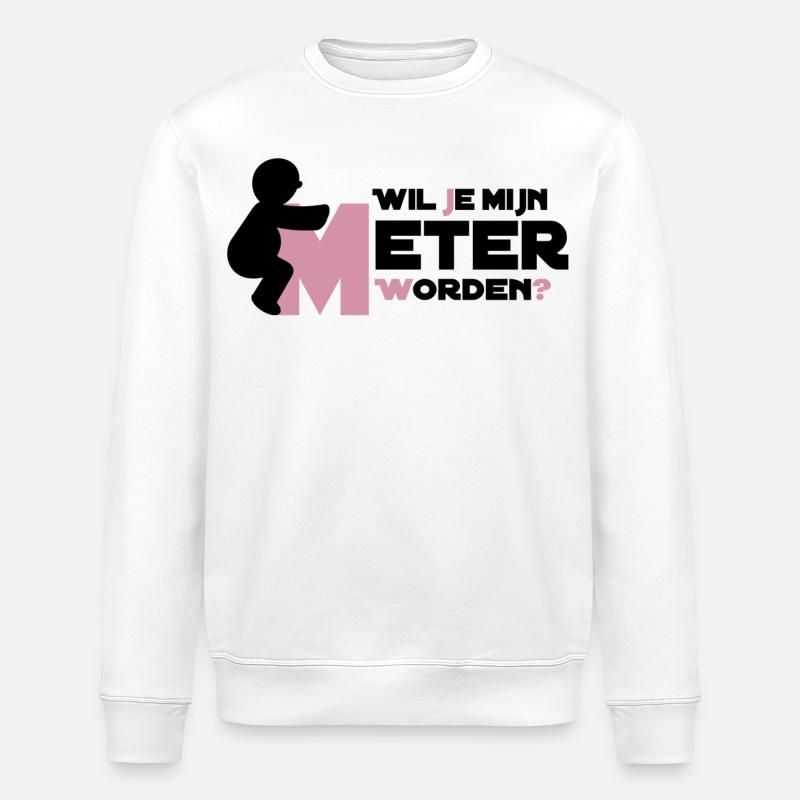 Climb To The Big M - Stanley/Stella Unisex Bio-Sweatshirt ROLLER - Weiß