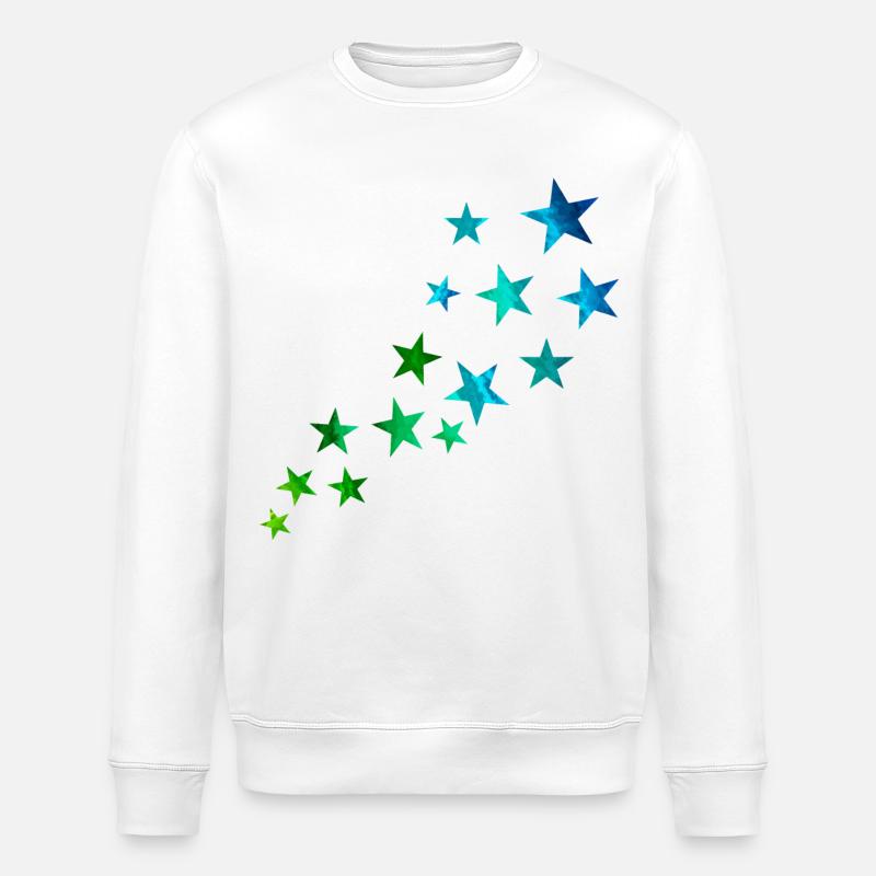 Sternschnuppe - Stanley/Stella Unisex Bio-Sweatshirt ROLLER - Weiß