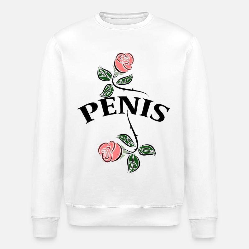 Penis - Stanley/Stella Unisex Bio-Sweatshirt ROLLER - Weiß