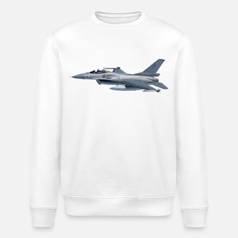 F-16 - Sweat bio ROLLER Stanley/Stella Unisexe - blanc