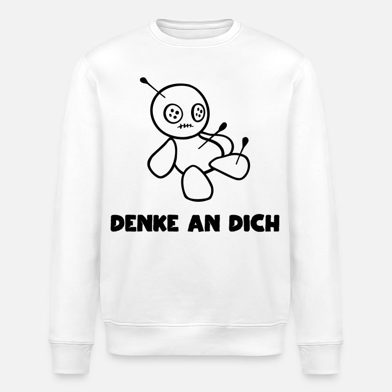 Voodoo Puppe - Stanley/Stella Unisex Bio-Sweatshirt ROLLER - Weiß