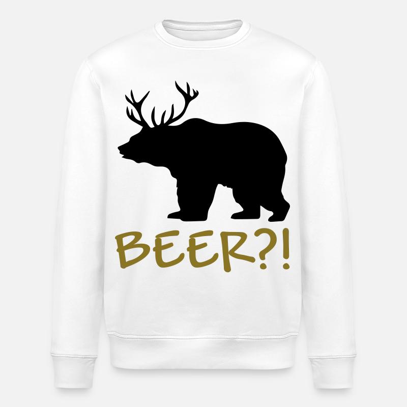 Beer!? - Stanley/Stella Unisex Bio-Sweatshirt ROLLER - Weiß