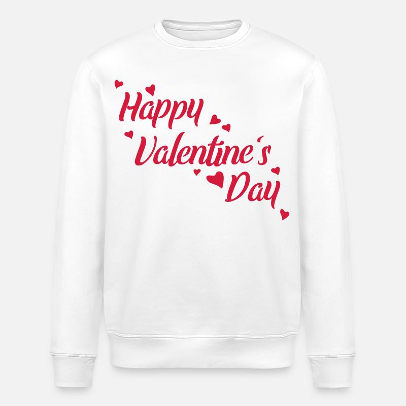Saint Valentin - Sweat bio ROLLER Stanley/Stella Unisexe - blanc